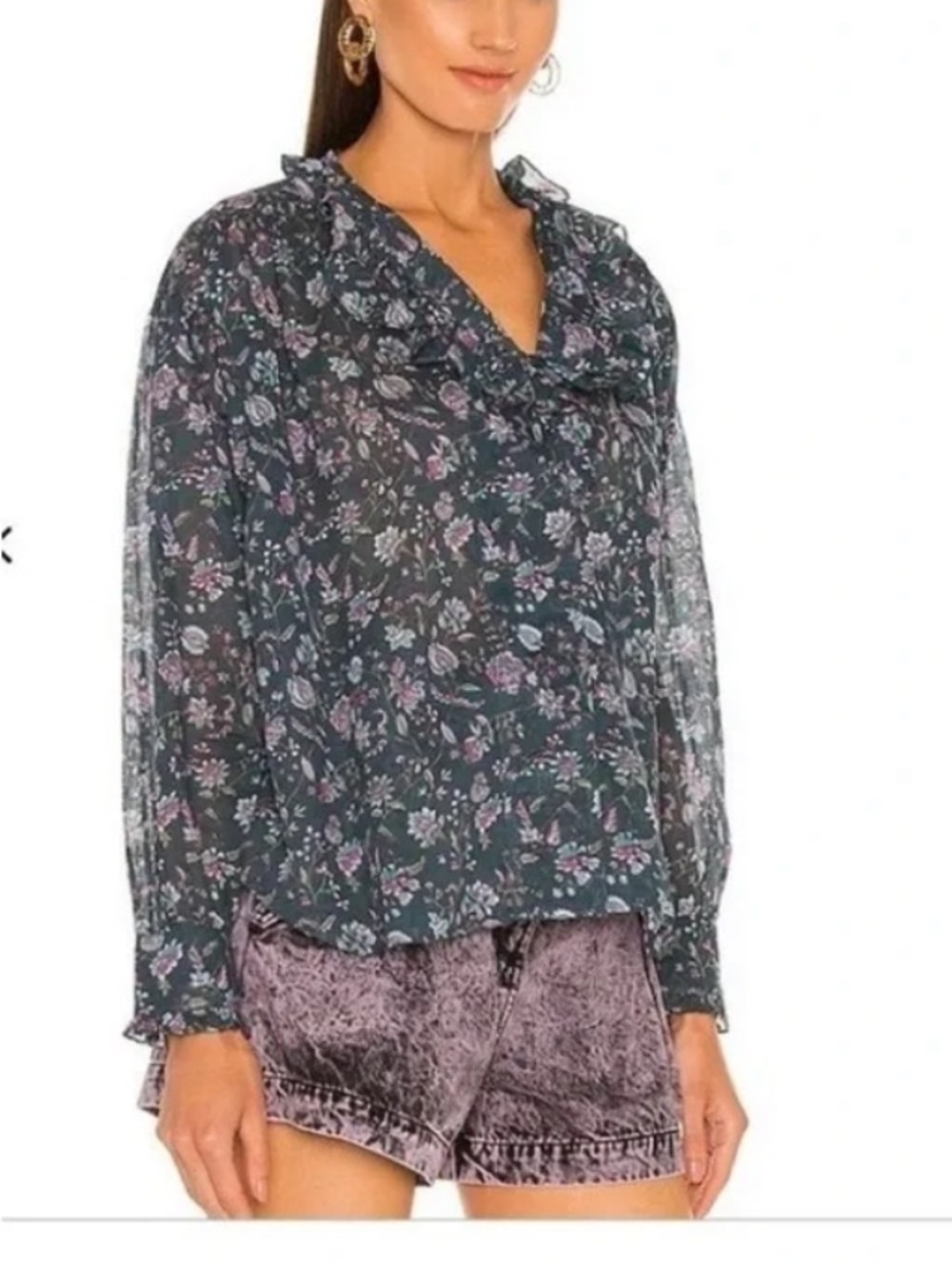 Isabel Marant 100% Cotton Long Sleeve Blouse